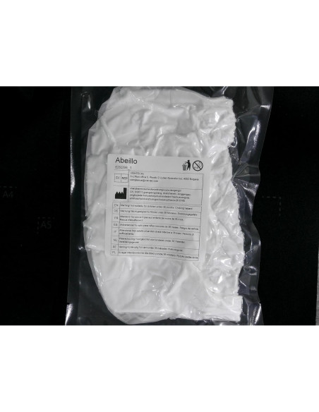 Gorro de Ducha Impermeable Abeillo Doble Capa Terry Blanco