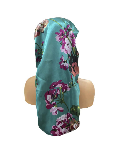 4 Bonetes de Satén para Mujeres - Gorro de Sueño Suave y Largo