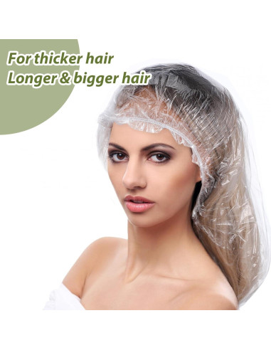 50 Gorras de Ducha Desechables Grandes Abeillo 60 cm