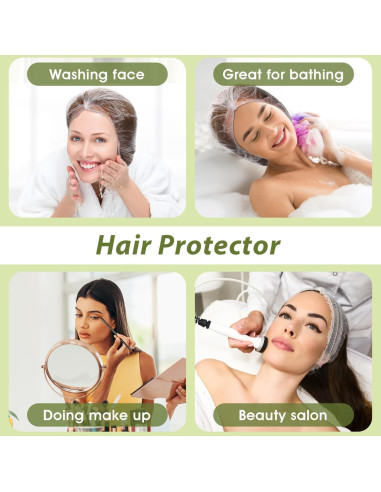 50 Gorras de Ducha Desechables Grandes Abeillo 60 cm