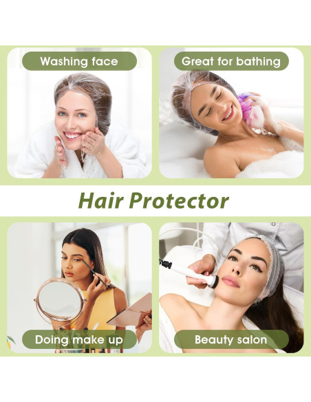 50 Gorras de Ducha Desechables Grandes Abeillo 60 cm