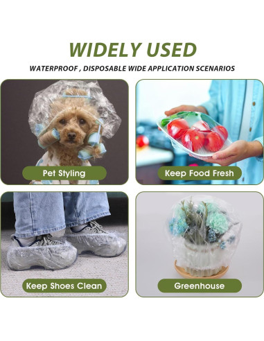 50 Gorras de Ducha Desechables Grandes Abeillo 60 cm