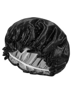 Gorro de Ducha Impermeable Reutilizable Abeillo Negro 32 cm