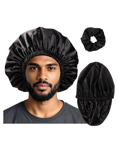 Gorro de Ducha Impermeable Reutilizable Himoswis Grande Negro