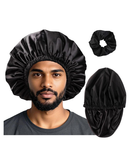 Gorro de Ducha Impermeable Reutilizable Himoswis Grande Negro