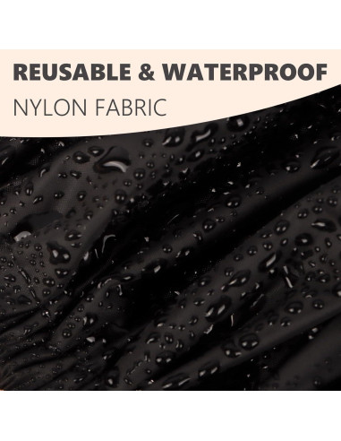 Gorro de Ducha Impermeable Reutilizable Himoswis Grande Negro