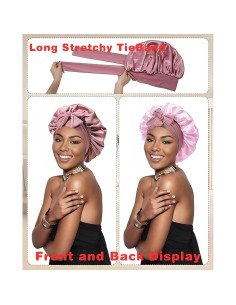 Gorro de Ducha Reutilizable DLSZKJ Doble Capa Satén 21x13cm 2