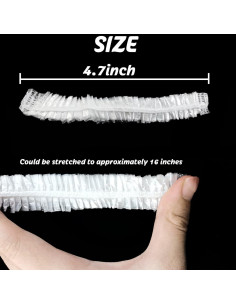 Gorras de Ducha Desechables RONYOUNG 200 Piezas 40.64 cm 2