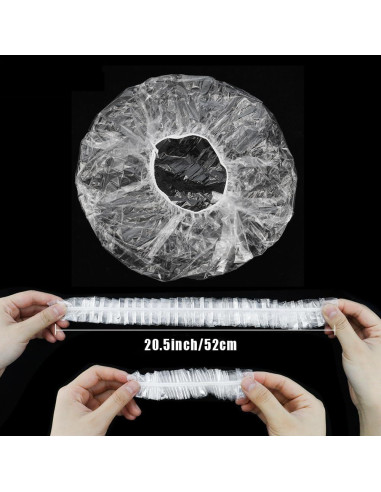 100 Gorras de Ducha Desechables Extra Grandes AYWVRBST