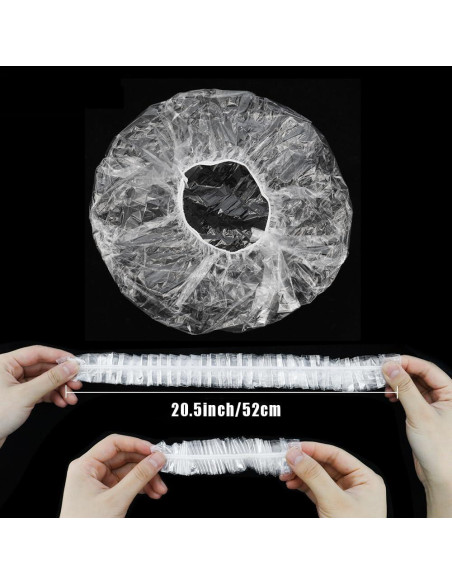 100 Gorras de Ducha Desechables Extra Grandes AYWVRBST