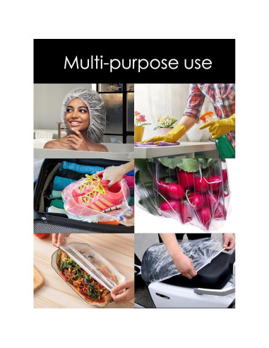 100 Gorras de Ducha Desechables Extra Grandes AYWVRBST