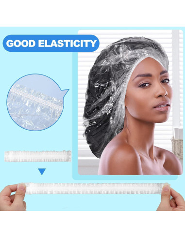 100 Gorras de Ducha Desechables Extra Grandes AYWVRBST