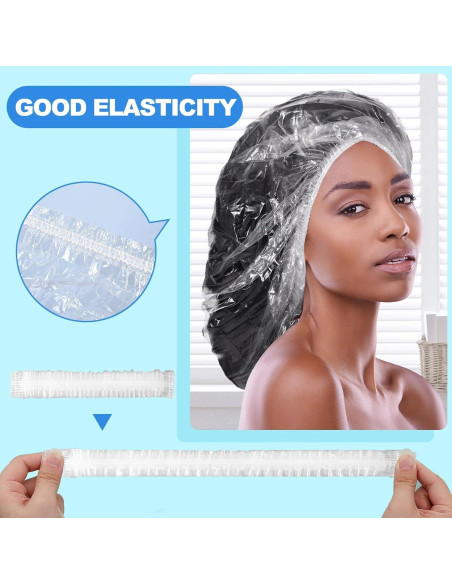 100 Gorras de Ducha Desechables Extra Grandes AYWVRBST