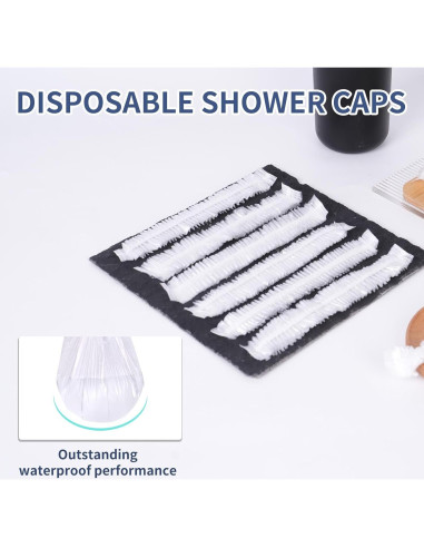 50 Gorros de Ducha Desechables Impermeables Youmylove