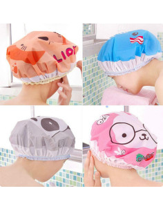 5 Gorras de Ducha Impermeables de Animales Aysekone PEVA 2