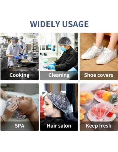 50 Gorros de Ducha Desechables Impermeables Youmylove