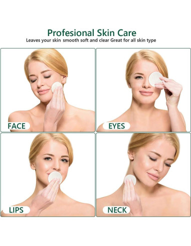 20 Almohadillas Desmaquillantes Reutilizables ASPACES de Bambú