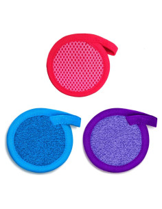 Paño Desmaquillante Exfoliante BURIUS - 3 Pcs Microfibra 8.1 cm