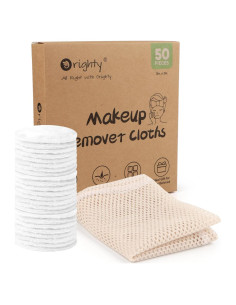 Almohadillas Reutilizables de Microfibra Orighty 50 Unidades Blancas