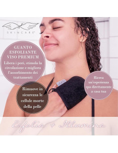 Mitón Exfoliante Facial Seraphic Skincare - 100% Vegano, Doble Cara 2