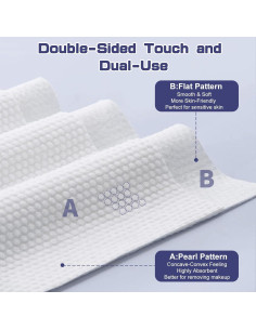 Toallas Faciales Desechables BODFPPC 100 Unidades Algodón Suave 2