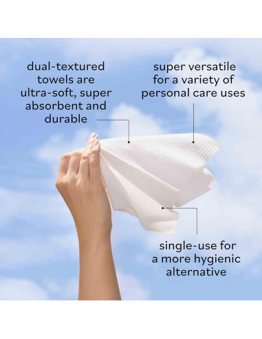 Toallitas Faciales Suaves Sky Organics - 50 Unidades XL