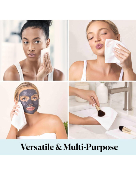 Toallitas Faciales Suaves Sky Organics - 50 Unidades XL