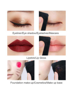 Paños de Microfibra Reutilizables VIVOTE 30x30cm (6 Pzas, Negro) 2