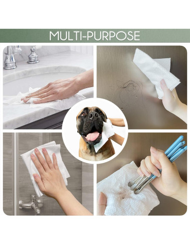 Toalla Facial Desechable WOWOTEX 60 Piezas 30.48x25.4cm