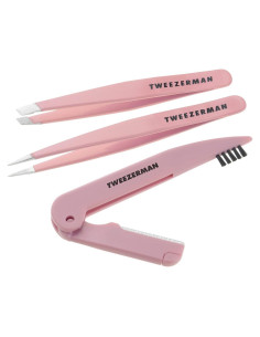 Juego de Esculpido de Cejas Tweezerman Tea Rose 3 Piezas