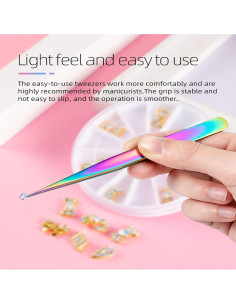 Juego de Pinzas Curvadas KLTMYFW de Acero Inoxidable 2 Piezas 2