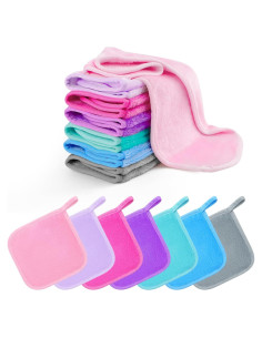 Paquete de 14 Toallitas Desmaquillantes Reutilizables FHUIEWRY