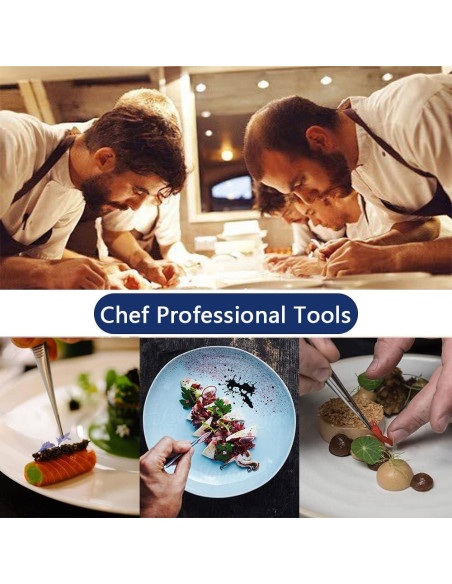 Juego de 5 Pinzas de Cocina Tangoowal de Acero Inoxidable 30.48 cm