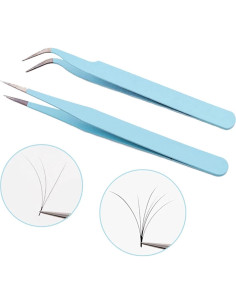 Juego de Pinzas de Precisión KLTMYFW 4PCS Acero Inoxidable 2