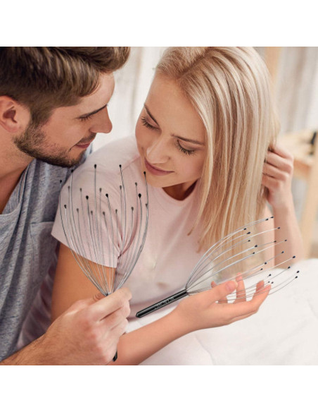 Masajeador de Cuero Cabelludo NICEMOVIC 20 Dedos Alivio Estrés