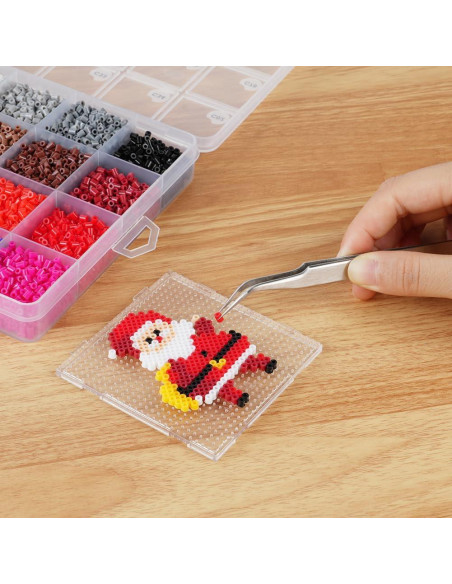 Juego de Pinzas de Precisión HUAYOTO 2 Pcs Acero Inoxidable