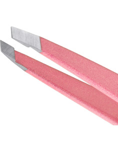 Pinzas de Cejas en Ángulo Tweezerman Rosa Polvoriento 6.4cm 2