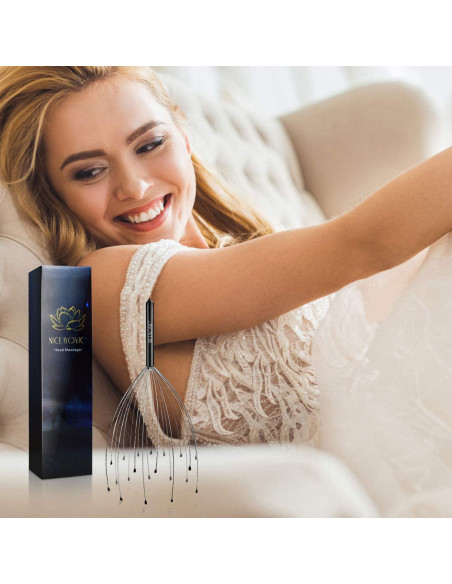 Masajeador de Cuero Cabelludo NICEMOVIC 20 Dedos Alivio Estrés