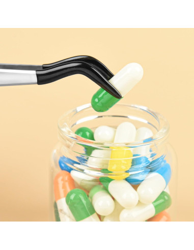 Juego de 4 Pinzas de Precisión CKKAPTURE con Puntas de Goma