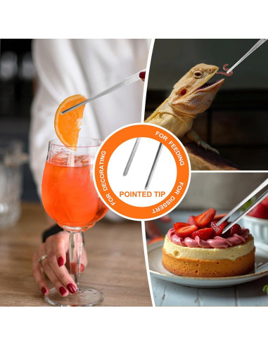 Juego de Pinzas de Cocina Achiwish 30 cm Acero Inoxidable