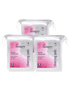 Discos de Algodón Swisspers Premium - 100% Algodón Puro, 50 Unidades