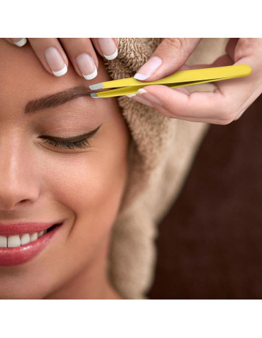 Juego de 16 Pinzas de Cejas de Acero Inoxidable SynHHergyx