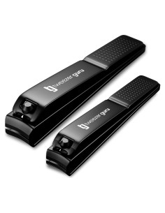 Cortauñas Profesional Tweezer Guru - Acero Inoxidable, Bisel Curvado, 2 Unidades