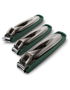 Juego de Cortauñas LY - 3 Piezas Acero Inoxidable Afilado