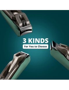 Juego de Cortauñas LY - 3 Piezas Acero Inoxidable Afilado 2