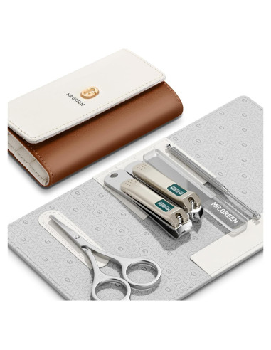 Juego de Manicura MR.GREEN Colorido con Estuche Marrón