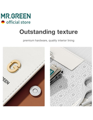 Juego de Manicura MR.GREEN Colorido con Estuche Marrón