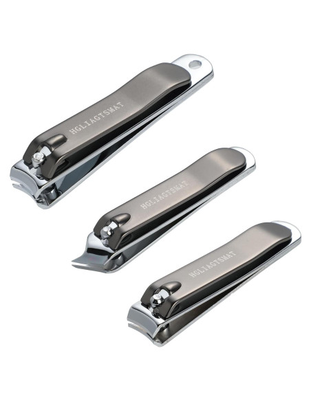 Juego de Cortauñas Hgliagtsmat Acero Inoxidable 3 Piezas
