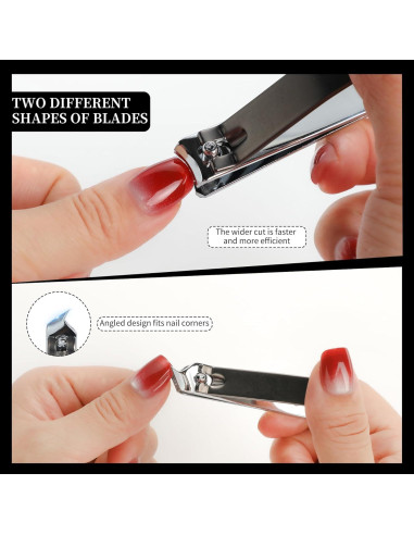 Juego de Cortauñas Hgliagtsmat Acero Inoxidable 3 Piezas