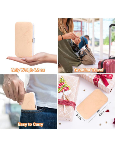 Juego de Manicura HOLD-U-DREAM 7 en 1 Acero Inoxidable Oro Rosa